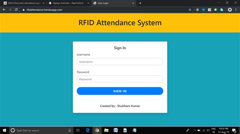 online rfid attendance system|attendance monitoring system using rfid.